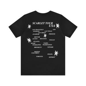 DOJA CAT MERCH - THE SCARLET TOUR 2023 MS PAINT BLACK TEE